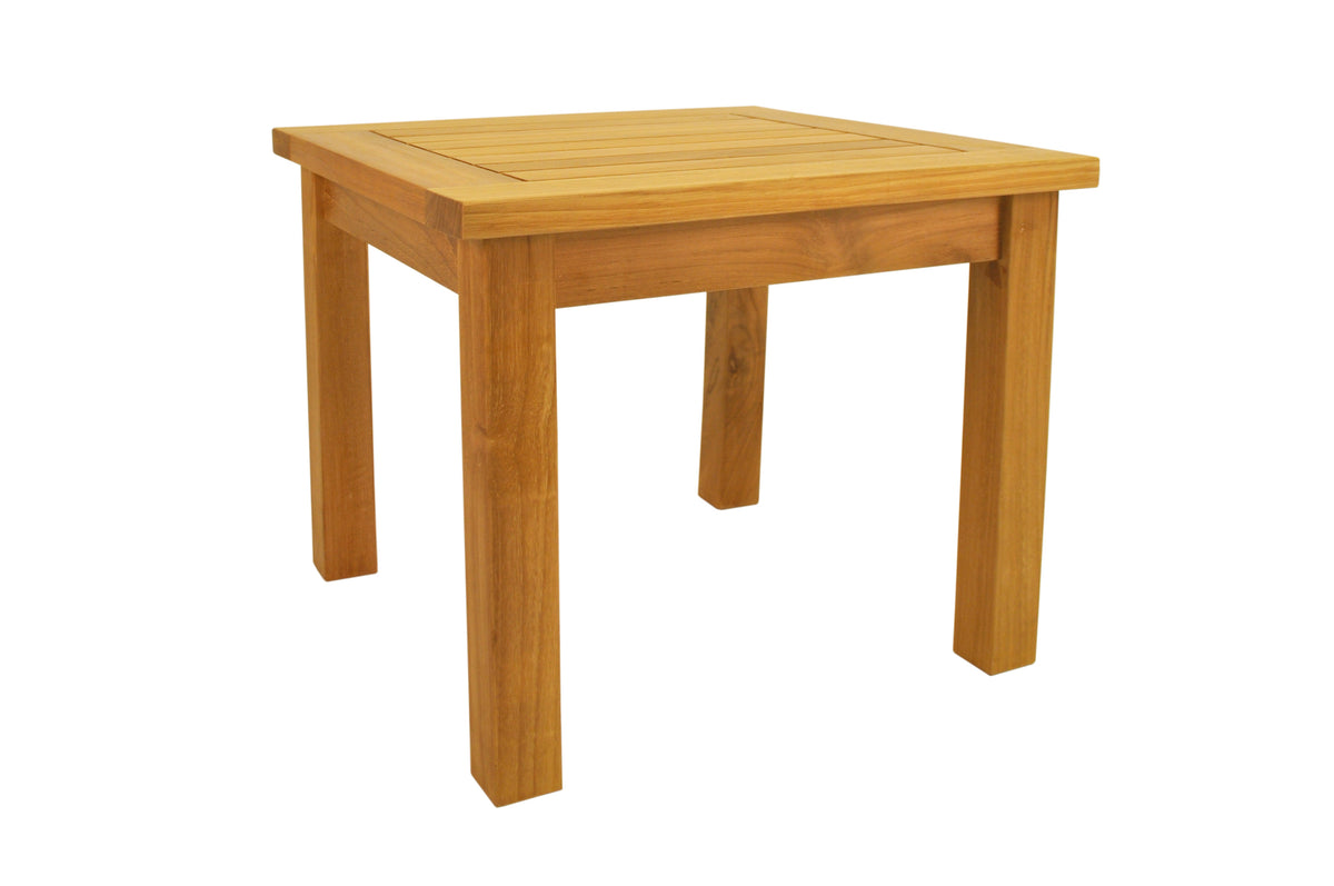 Wooden table on a white background