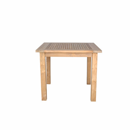 Wooden table on a white background