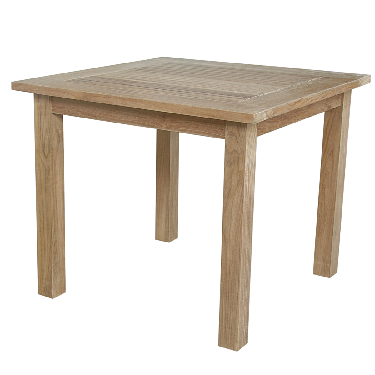 Bahama 35" Square Table with Small Slats – Teak Outdoor Dining | BetterPatio