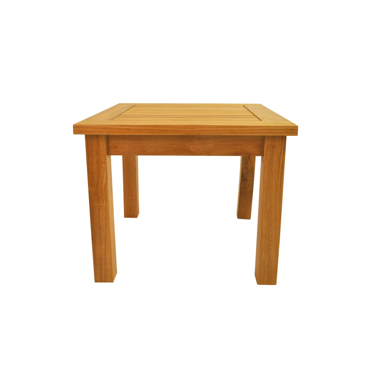 Wooden table on a white background