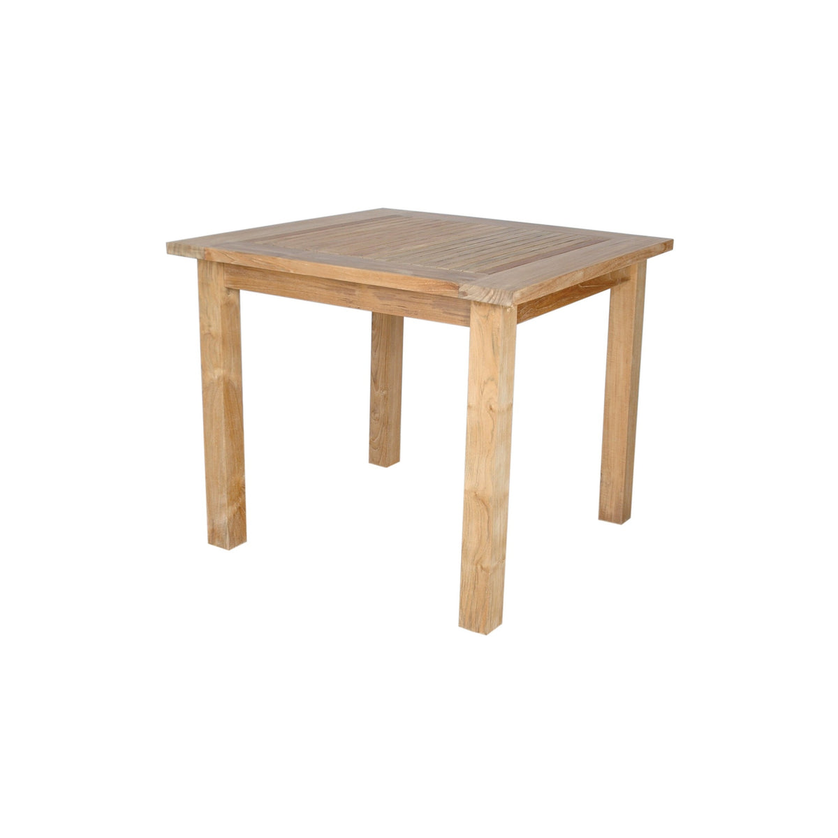 Wooden table on a white background