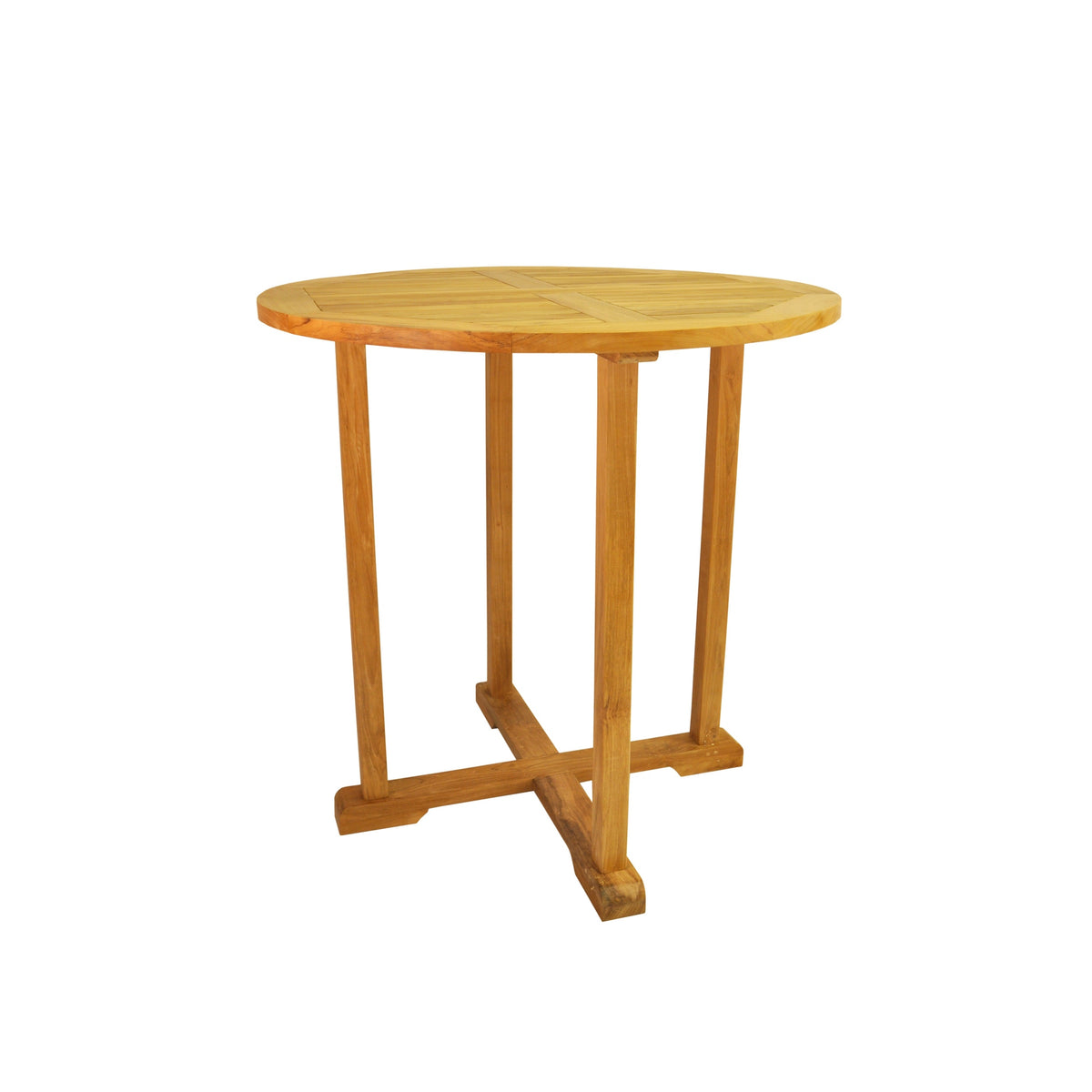 Bahama 39" Round Bar Table – Teak Outdoor Dining & Bar Table | BetterPatio