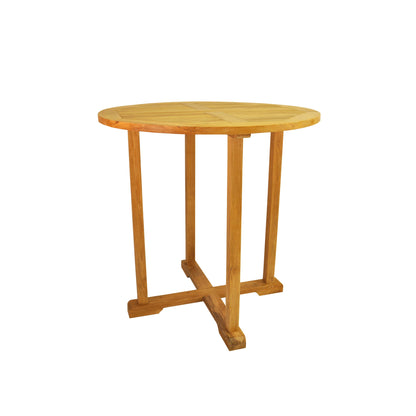 Bahama 39" Round Bar Table – Teak Outdoor Dining & Bar Table | BetterPatio