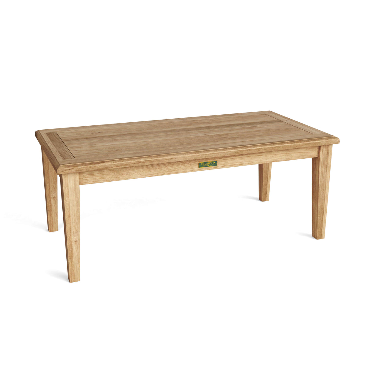 Wooden table on a white background
