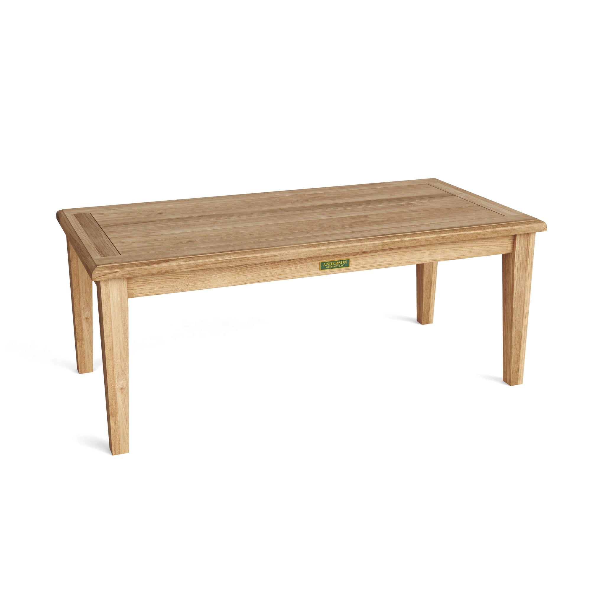 Wooden table on a white background