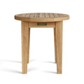 Brianna 20" Round Teak Side Table - Outdoor Patio Accent Table