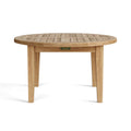Brianna 35" Round Teak Coffee Table - Outdoor Patio Centerpiece