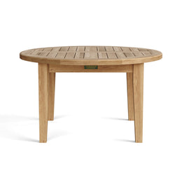 Brianna 35" Round Teak Coffee Table - Outdoor Patio Centerpiece