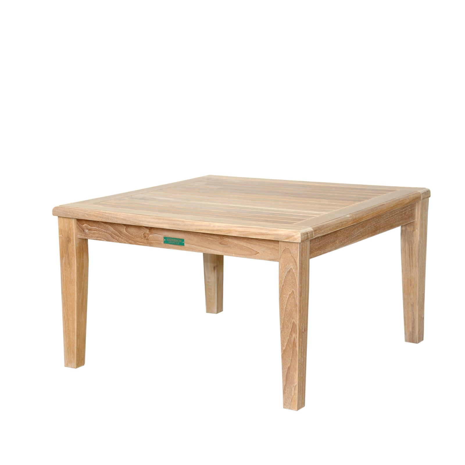 Wooden table on a white background