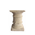 Entruscan Cast Limestone Pedestal - Classic Antique Display Stand