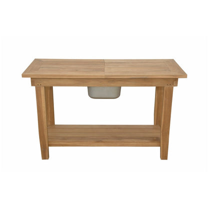 Wooden table with a white bowl on a white background