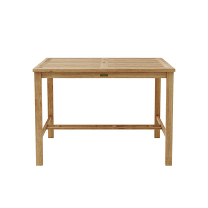 Wooden table on a white background