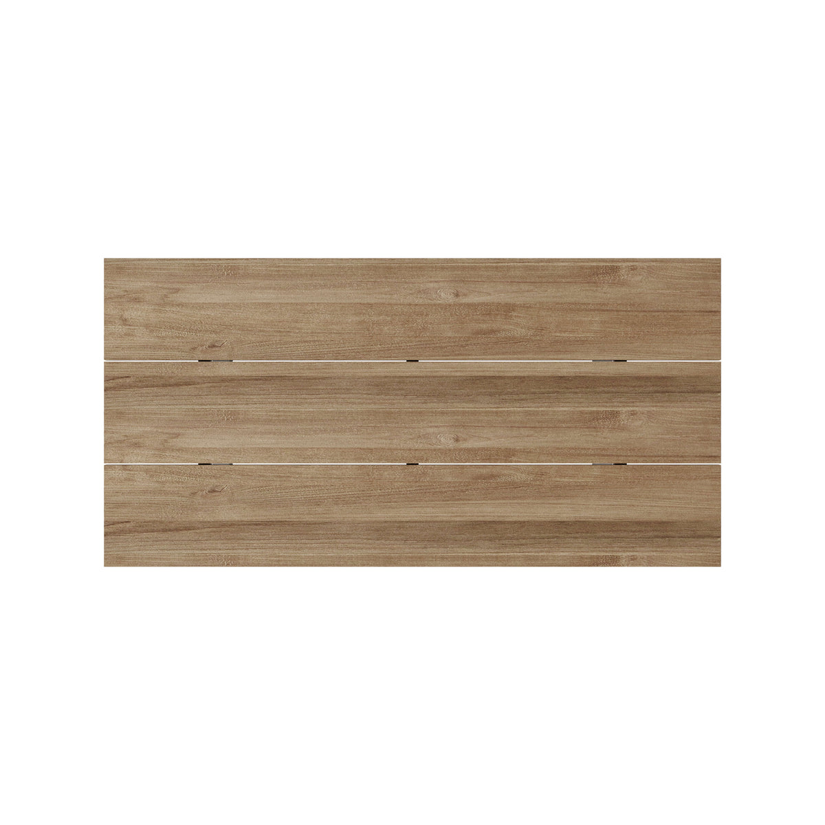 Wooden panel with a natural finish on a white background
