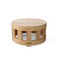 Circular 24" Teak Coffee Table - Premium Solid Wood