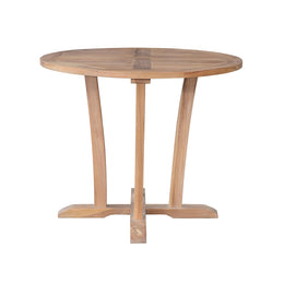 Descanso 35" Round Teak Outdoor Bistro Table