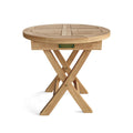 Bahama 20" Teak Mini Side Round Folding Table