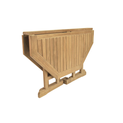 Wooden gateleg table on a white background
