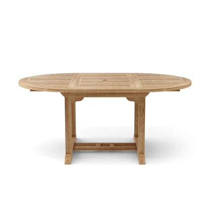 Wooden outdoor table on a white background