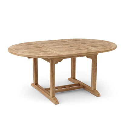Wooden outdoor table on a white background