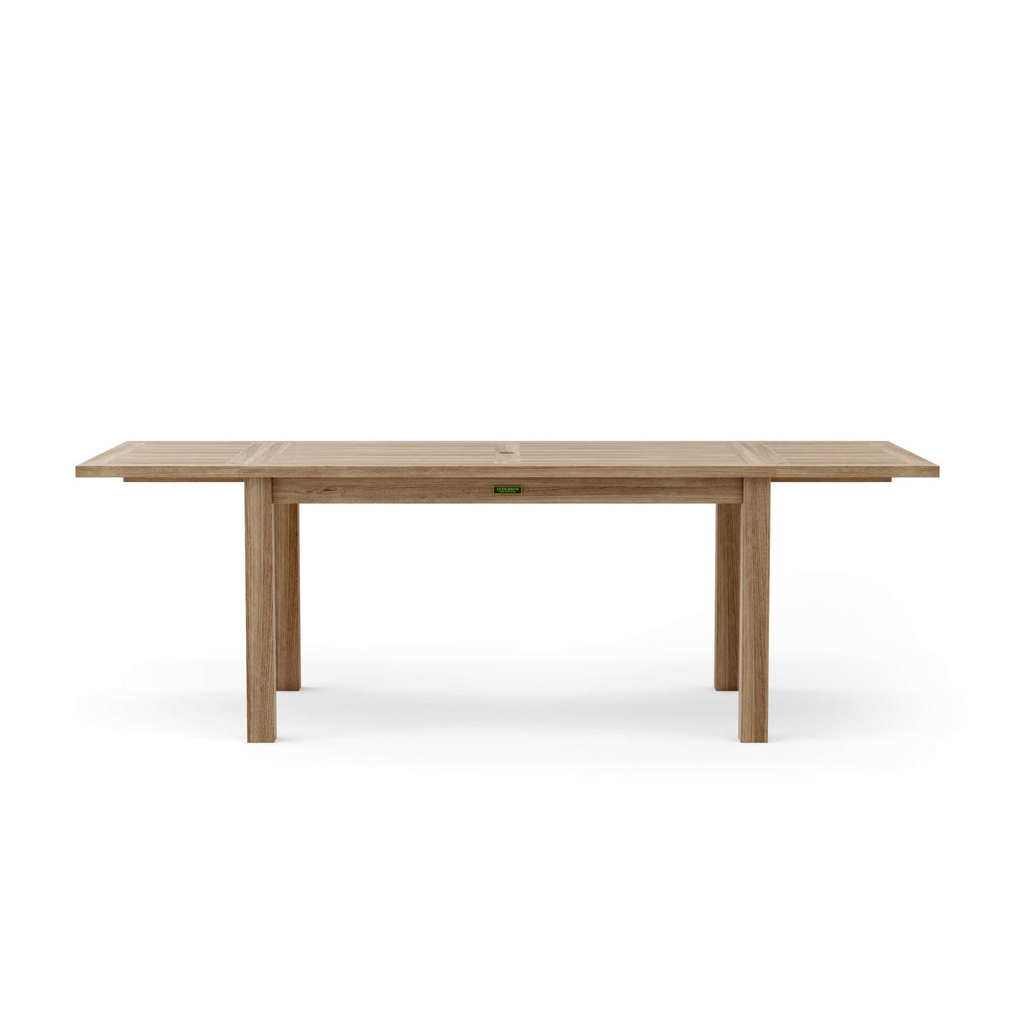 Wooden table on a white background