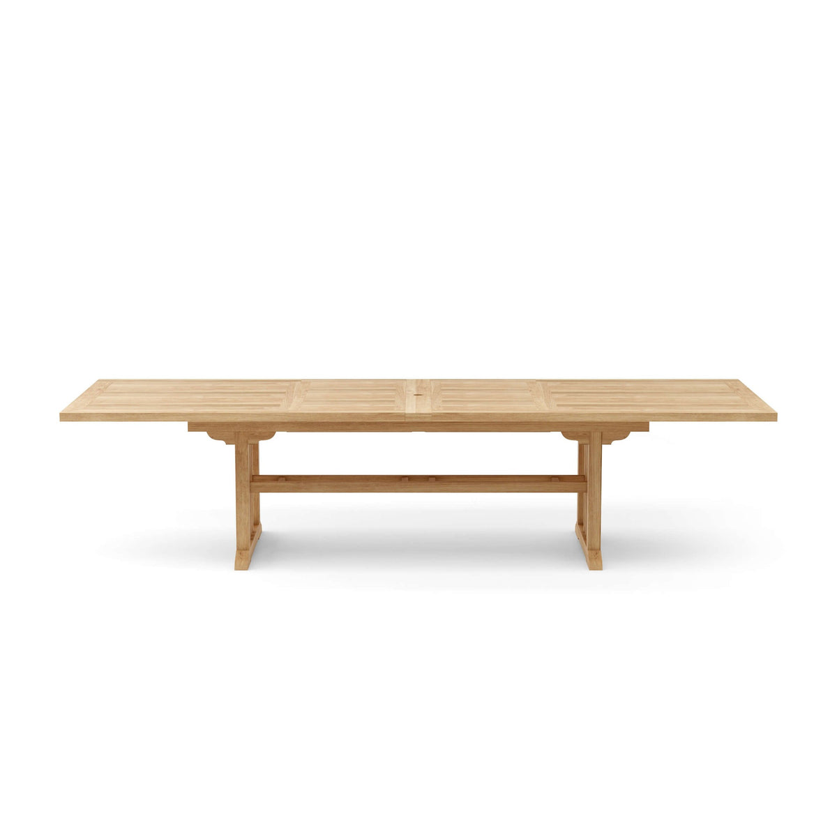 Wooden table on a white background