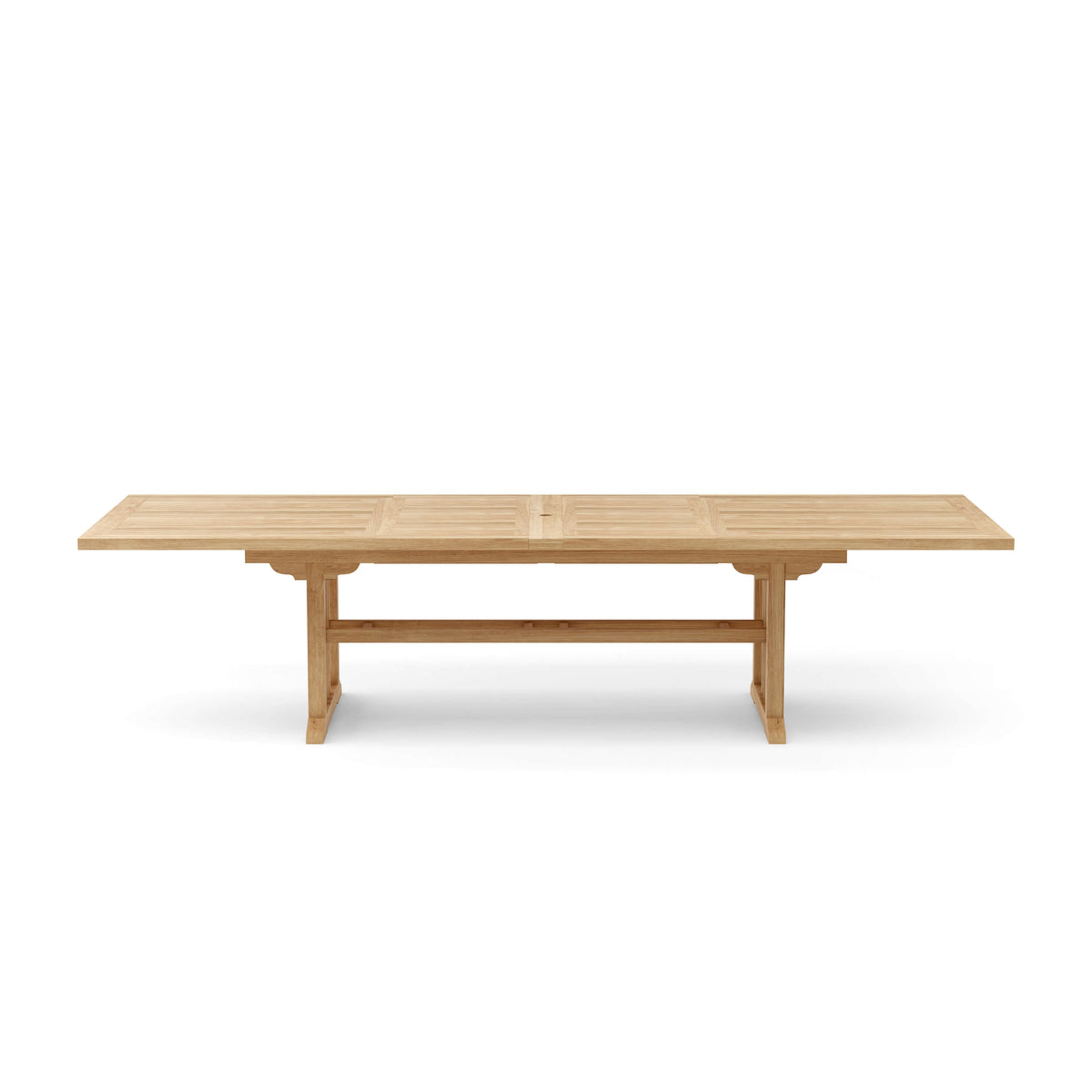 Wooden table on a white background