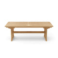Sahara 126" Rectangular Double Extension Table - Solid A-Grade Teak