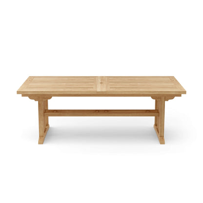 Wooden table on a white background