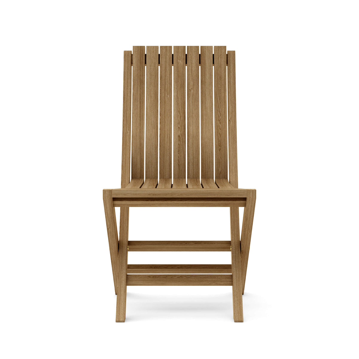 Comfort Folding Teak Side Chairs – Pair of 2