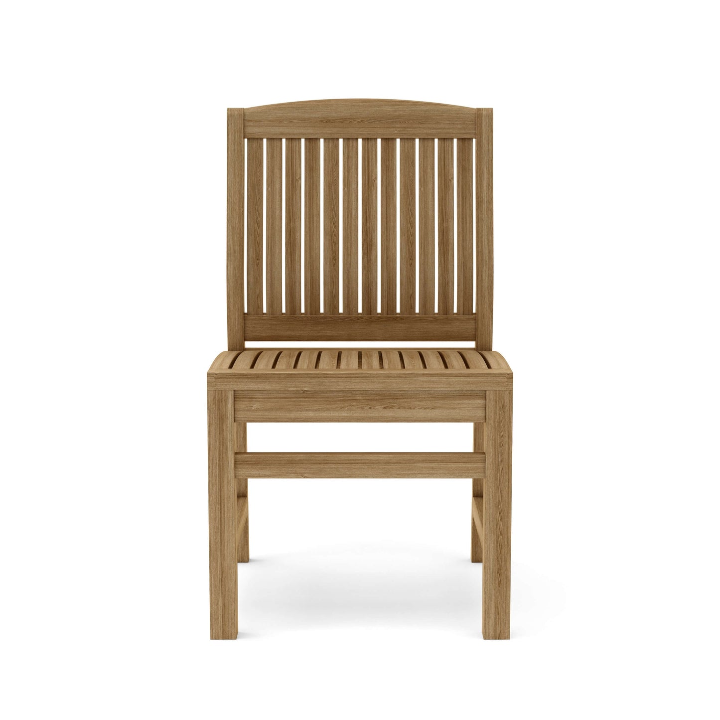 Anderson Teak Sahara Non-Stacking Dining Side Chair - teak dining chair angle view 4