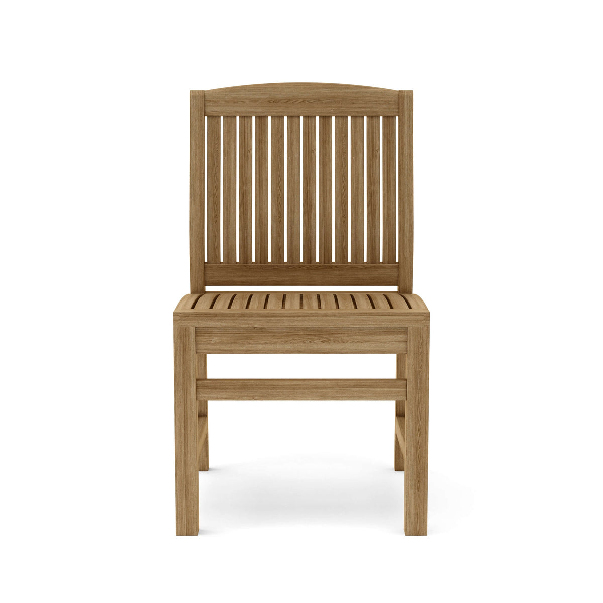 Anderson Teak Sahara Non-Stacking Dining Side Chair - teak dining chair angle view 4