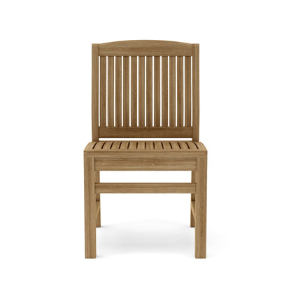 Anderson Teak Sahara Non-Stacking Dining Side Chair - teak dining chair angle view 4