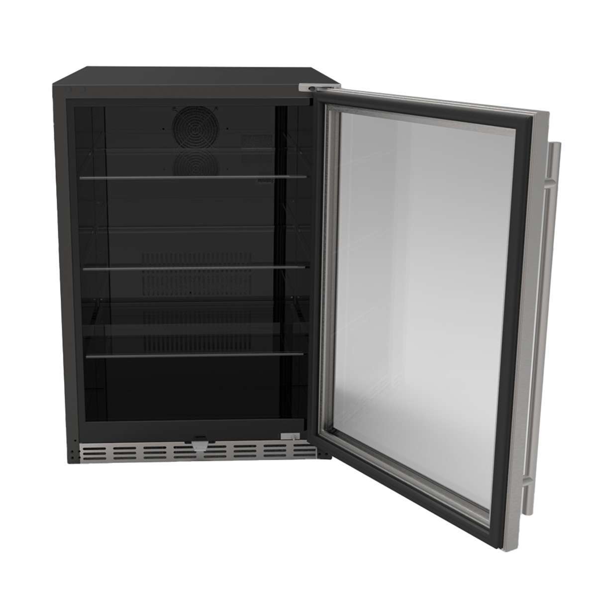 TrueFlame 24-Inch Outdoor Rated Refrigerator – 5.01 Cu. Ft. Stainless Steel Built-In or Freestanding Fridge | TFR-24