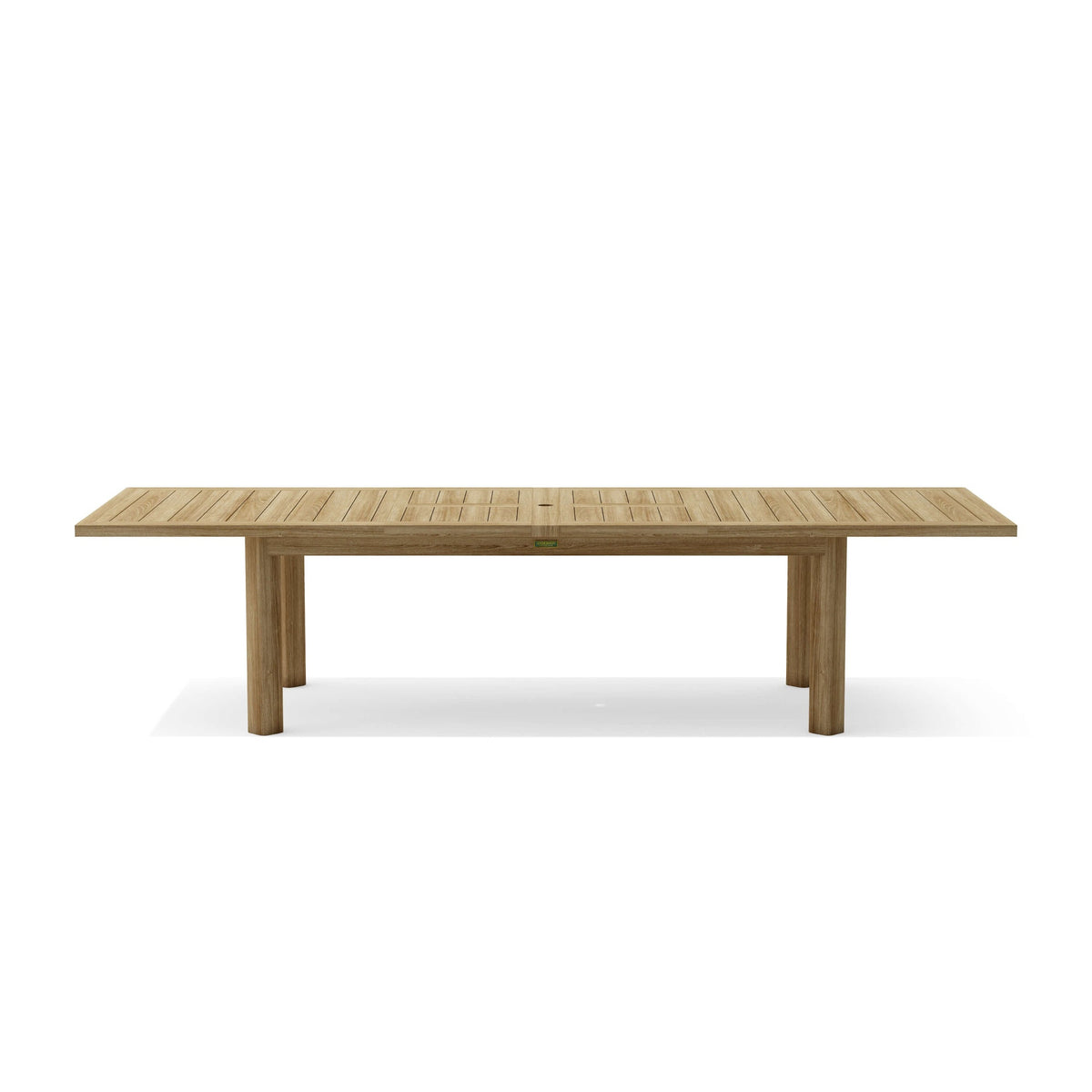Wooden table on a white background