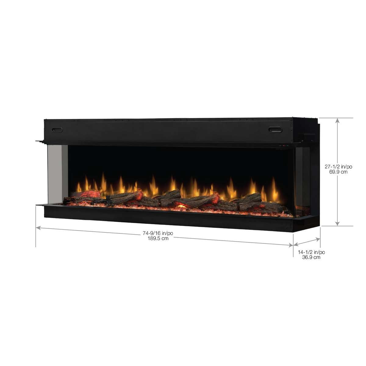 Ignite Ultra 74" Linear Electric Fireplace