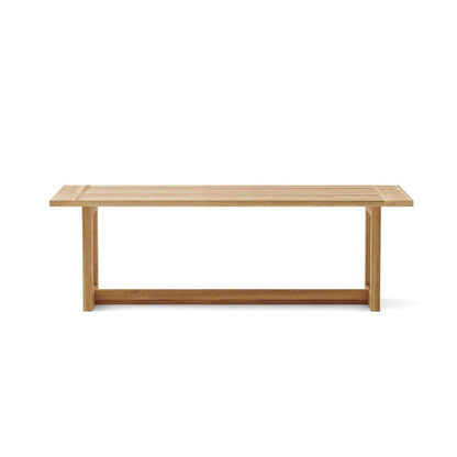 Wooden table on a white background