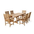 Bahama Wilshire 7 - Piece Teak Extension Dining Set