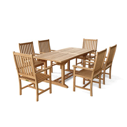 Bahama Wilshire 7 - Piece Teak Extension Dining Set