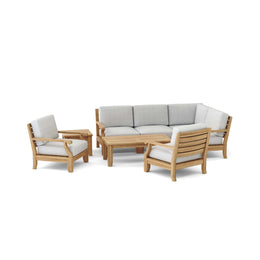 Riviera Luxe 7-Piece Modular Set with Rectangular Table