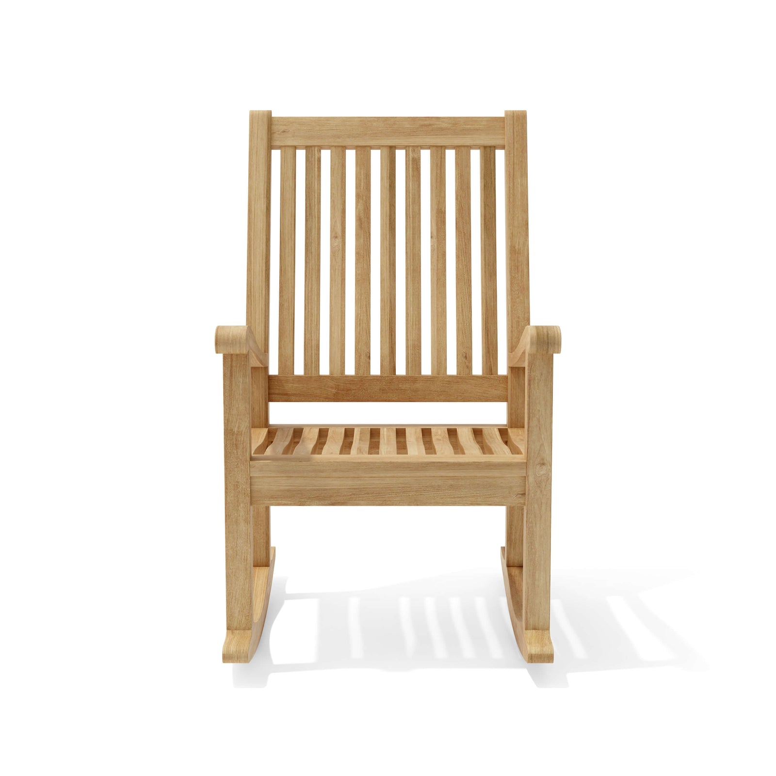 Wooden chair on a white background
