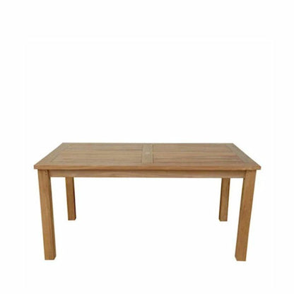 Wooden table on a white background