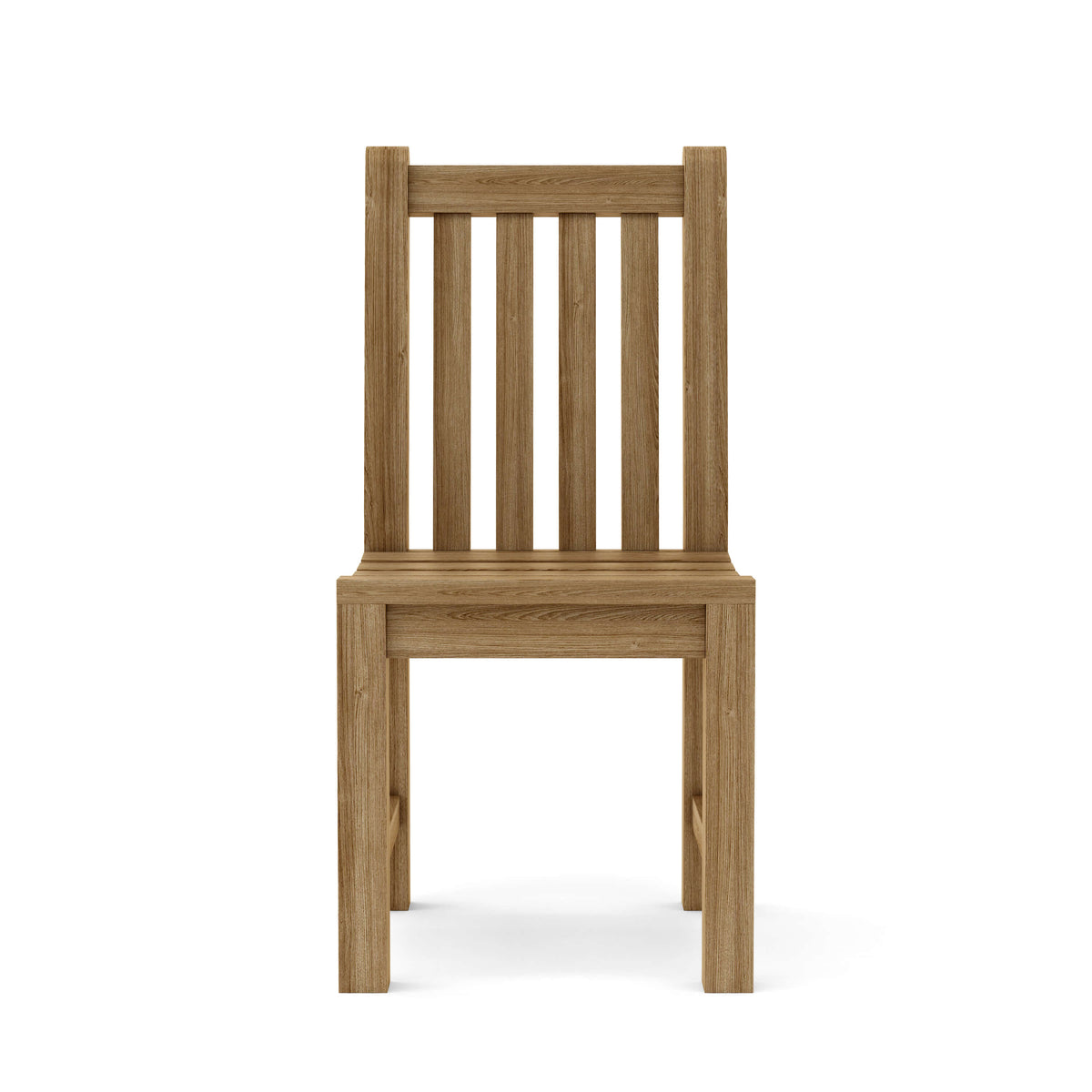 Wooden chair on a white background