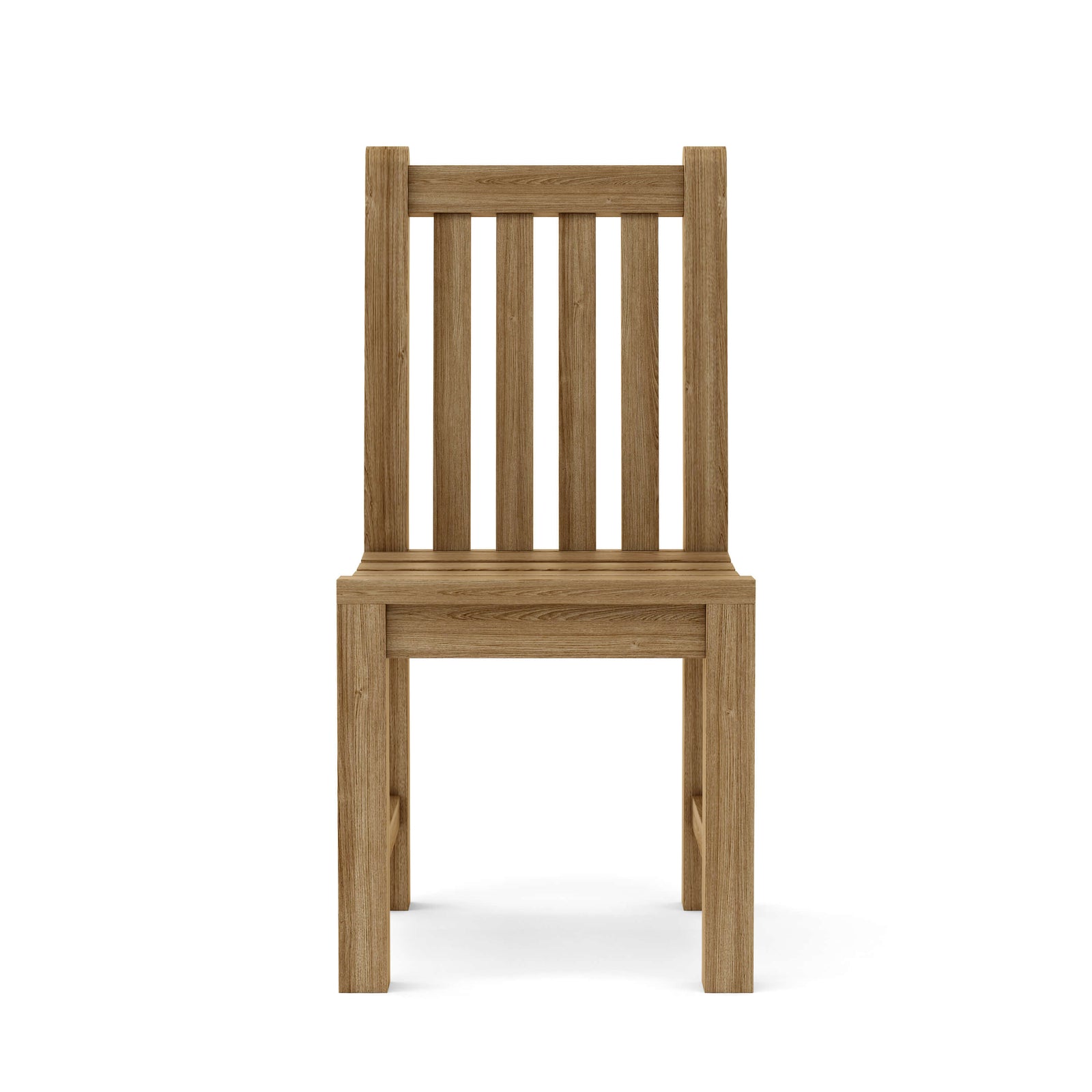 Wooden chair on a white background