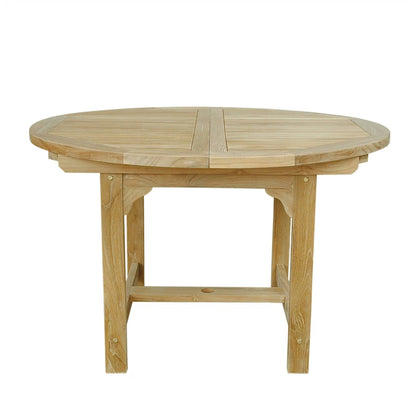 Wooden round table with a white background