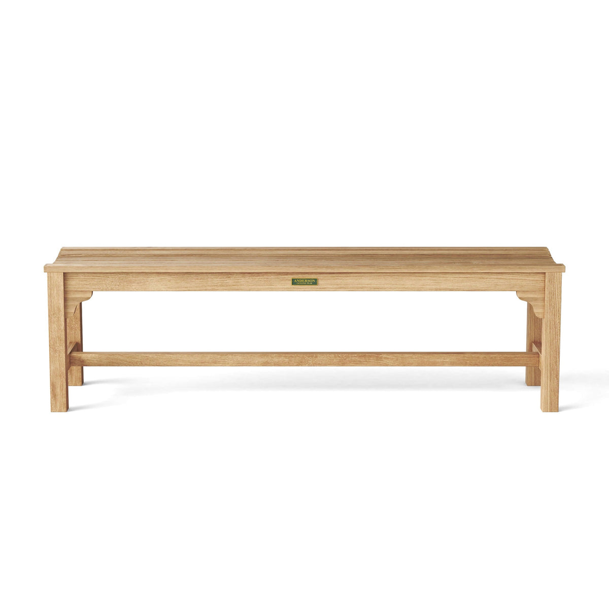 Wooden bench on a white background