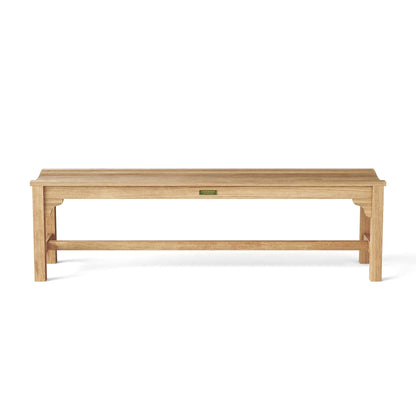 Wooden bench on a white background