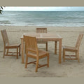 Windsor Rialto 7-Piece Teak Dining Set with 47" Square Table & 6 Chairs