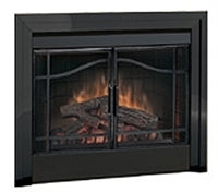 Dimplex BFSDOOR33BLK swing glass door detail