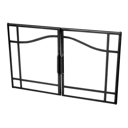 Dimplex BFSDOOR39BLK swing glass door detail
