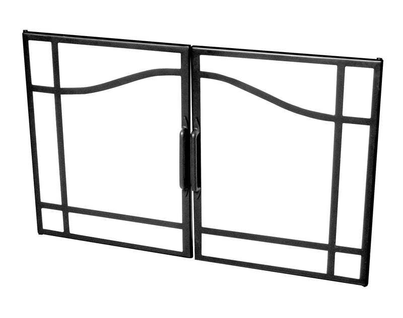 Dimplex BFSDOOR39BLK swing glass door detail